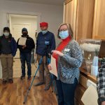 PHFH CEO Jennifer Wallace welcome guests to the Leaseburg Home Dedication Event.