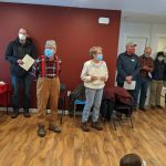 Volunteers tour the home during the Leaseburg Home Dedication Event