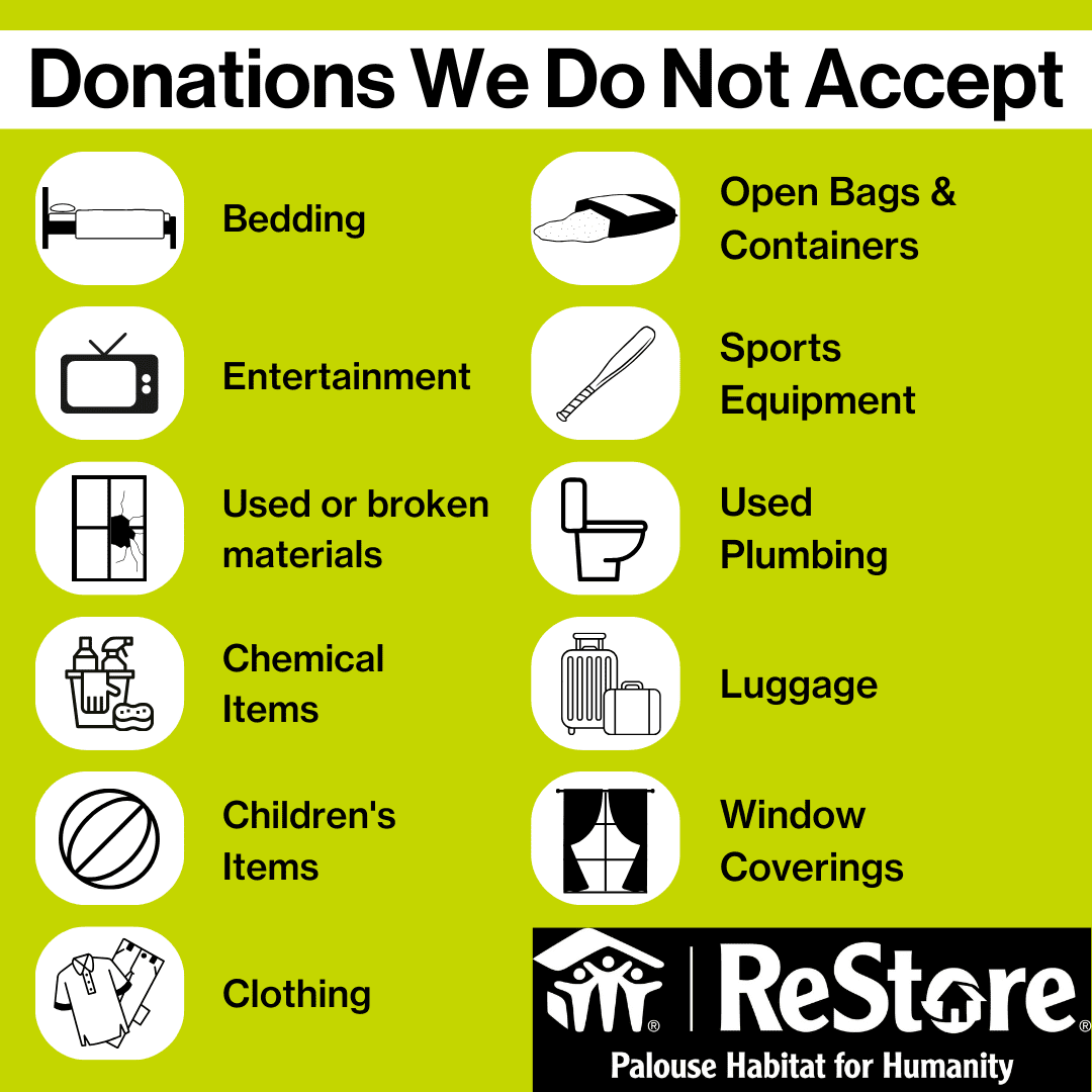 unacceptable donations