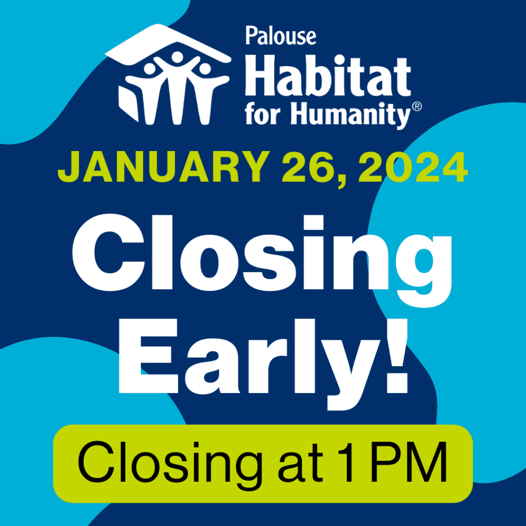 store and office closing early at 1 pm for staff retreat (1/26/2024)