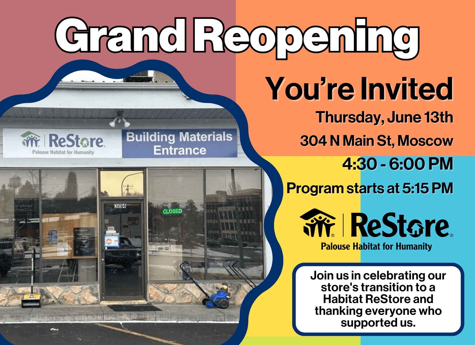 restore grand reopening