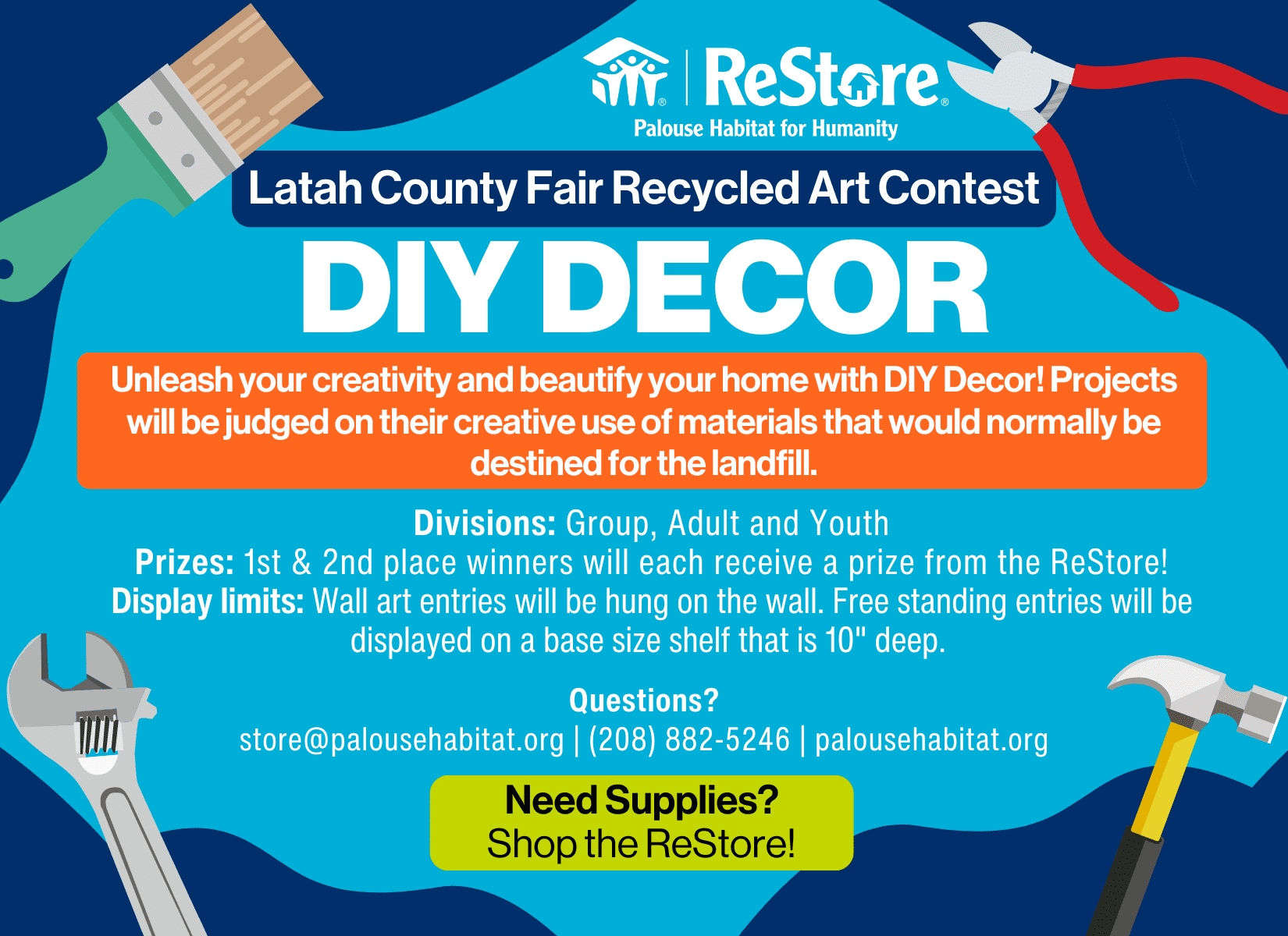 latah county fair recycled art contest 2024