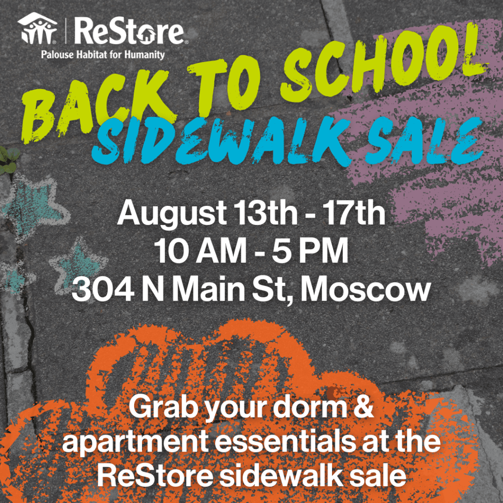 back to school sidewalk sale